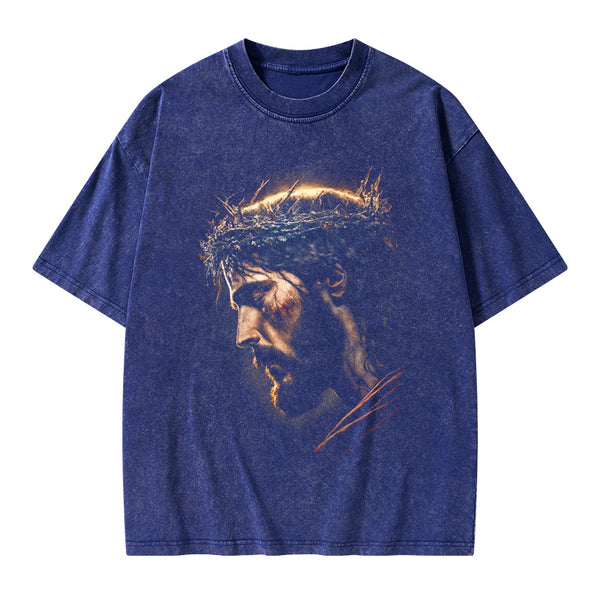 Jesus Light Of The World Christian Washed T-Shirt