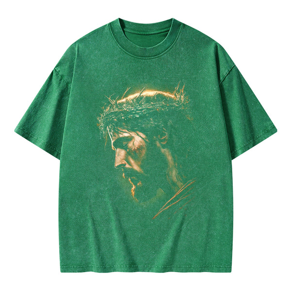 Jesus Light Of The World Christian Washed T-Shirt