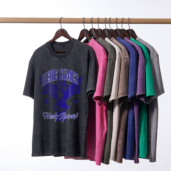 Here Comes  Christian Washed T-Shirt