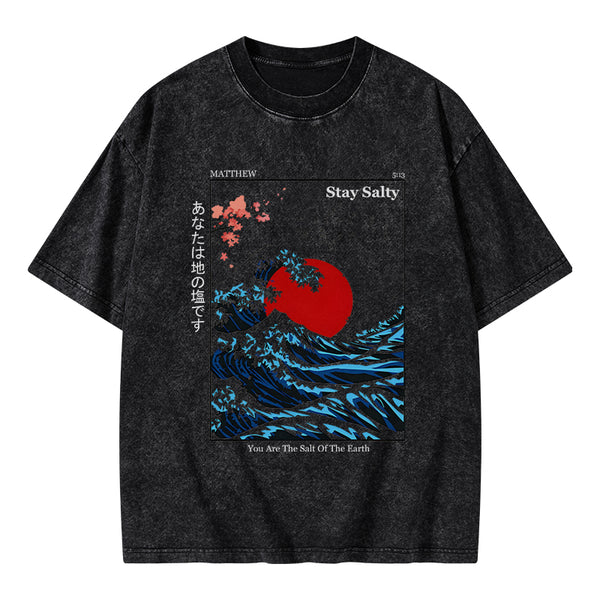 GC-WTSA0056 You Are The Salt Of The Earth Washed T-Shirt