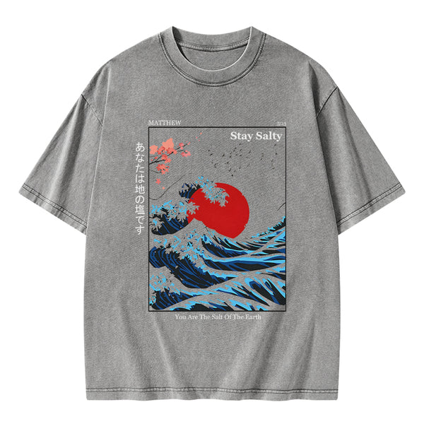 GC-WTSA0056 You Are The Salt Of The Earth Washed T-Shirt