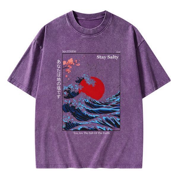 GC-WTSA0056 You Are The Salt Of The Earth Washed T-Shirt