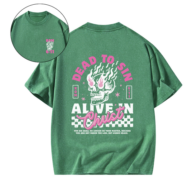 Dead To Sin Chirstian Washed T-Shirt
