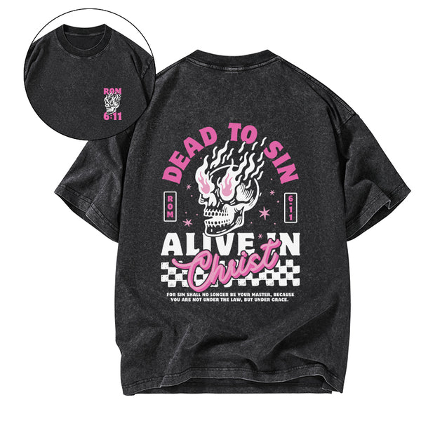 Dead To Sin Chirstian Washed T-Shirt