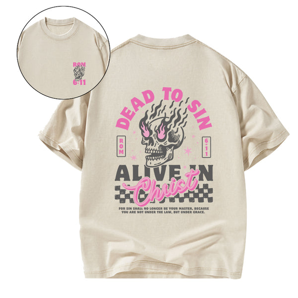 Dead To Sin Chirstian Washed T-Shirt