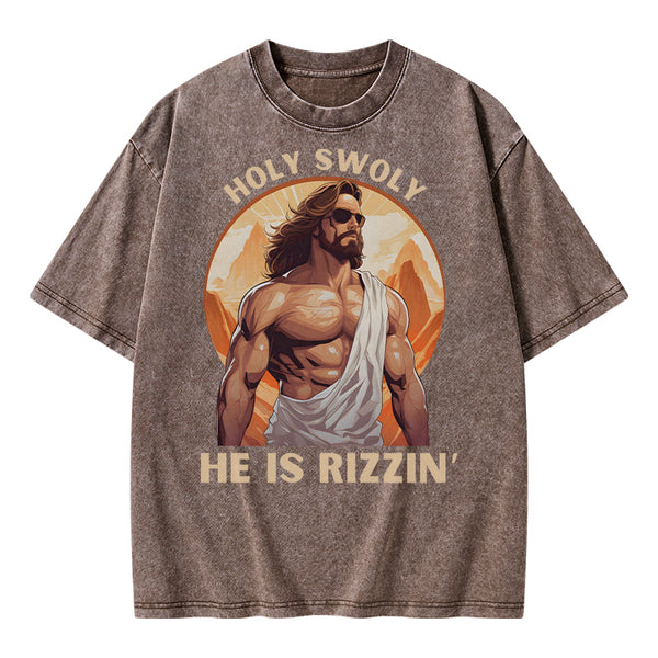 Holy Swoly Chirstian Washed T-Shirt