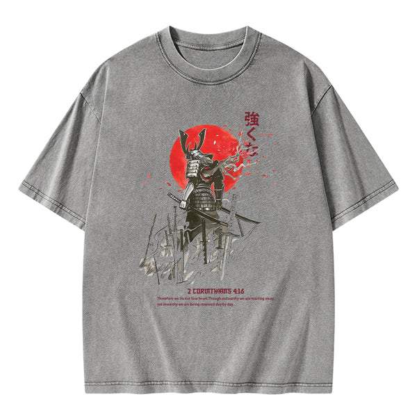 We Do Not Lose Heart Chirstian Washed T-Shirt