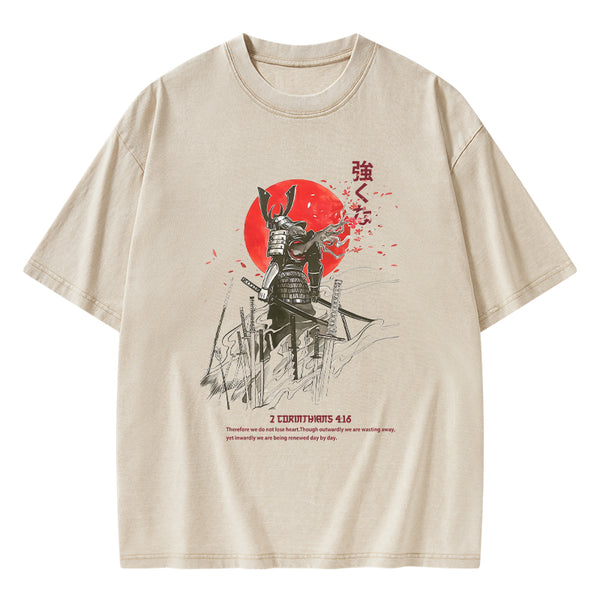 We Do Not Lose Heart Chirstian Washed T-Shirt