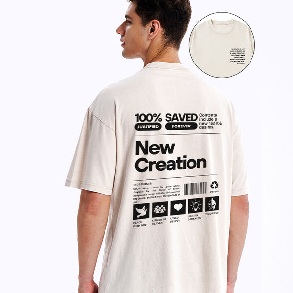 GC-WTSA0280 100% Saved Chirstian Washed T-Shirt