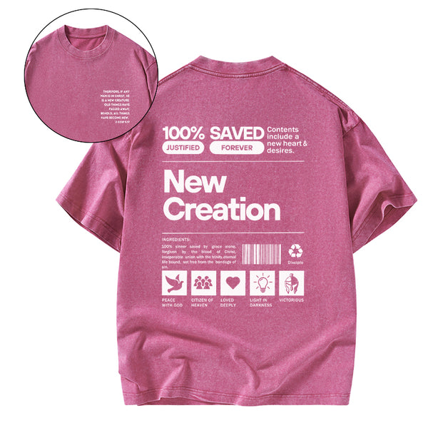 GC-WTSA0280 100% Saved Chirstian Washed T-Shirt