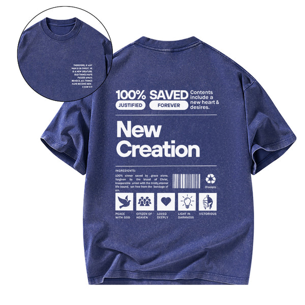 GC-WTSA0280 100% Saved Chirstian Washed T-Shirt