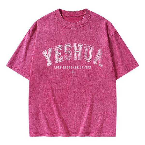 Yeshua Lord Chirstian Washed T-Shirt