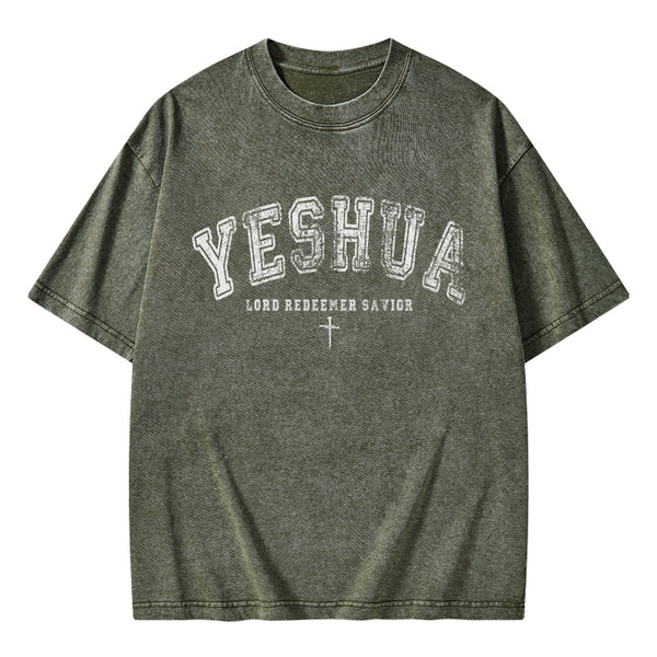 Yeshua Lord Chirstian Washed T-Shirt