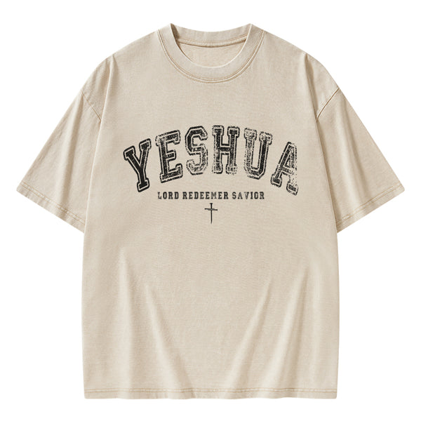 Yeshua Lord Chirstian Washed T-Shirt