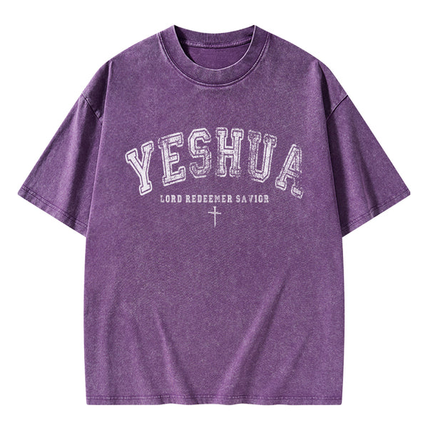 Yeshua Lord Chirstian Washed T-Shirt