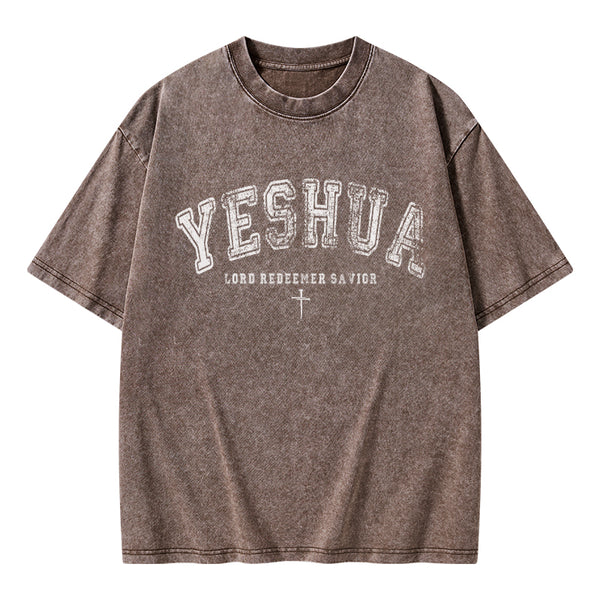 Yeshua Lord Chirstian Washed T-Shirt