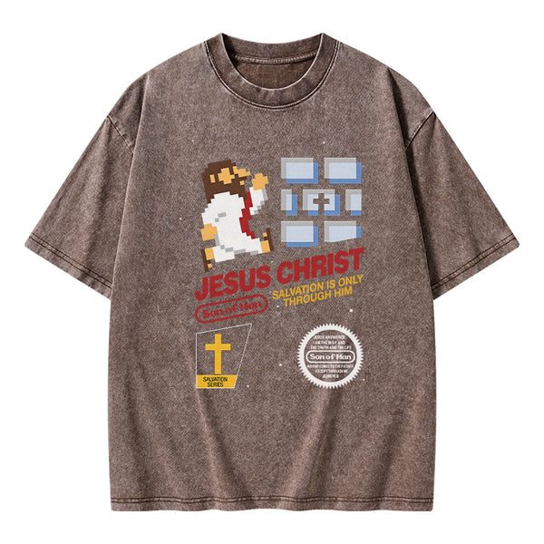GC-WTSA0330 Jesus Christ Chirstian Washed T-Shirt