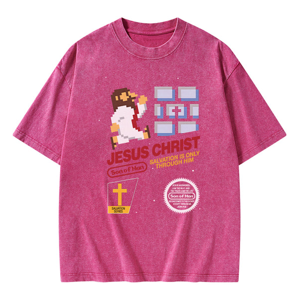 GC-WTSA0330 Jesus Christ Chirstian Washed T-Shirt