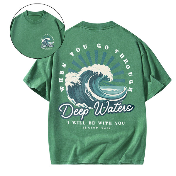 Deep Water Chirstian Washed T-Shirt