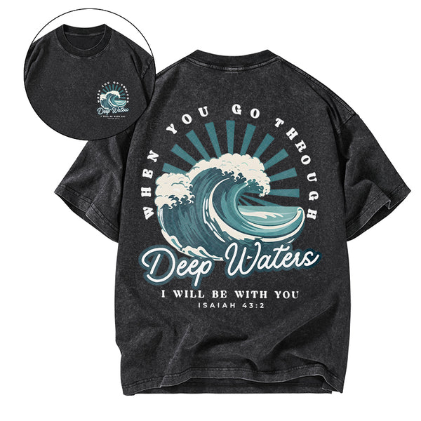 Deep Water Chirstian Washed T-Shirt