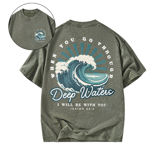 Deep Water Chirstian Washed T-Shirt