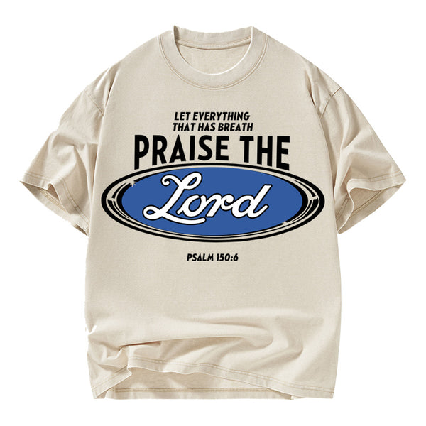 Praise The Lord Christian Washed T-Shirt