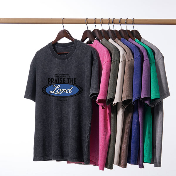 Praise The Lord Christian Washed T-Shirt