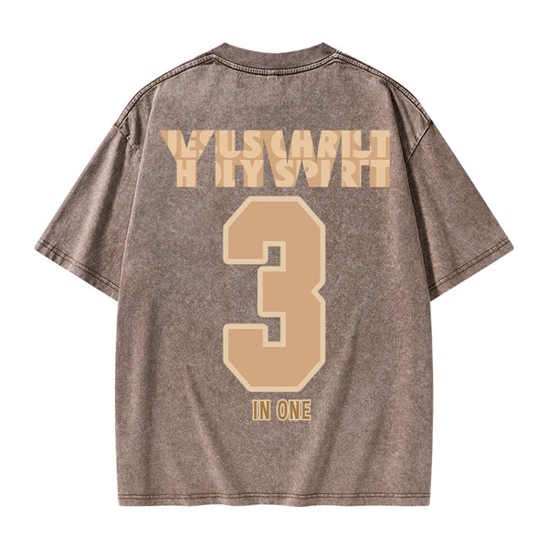 GC-WTSA0659 YHWH Christian Washed T-Shirt