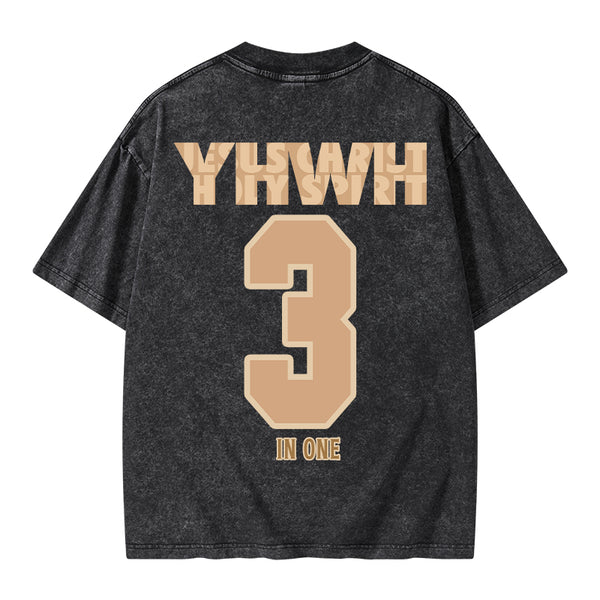 GC-WTSA0659 YHWH Christian Washed T-Shirt