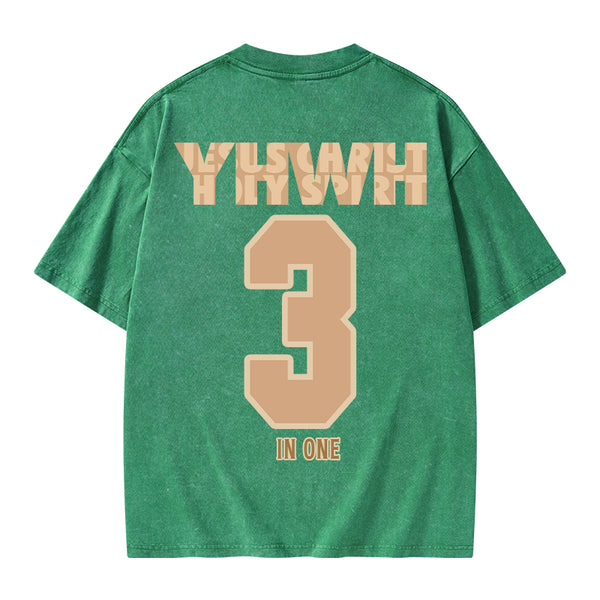 GC-WTSA0659 YHWH Christian Washed T-Shirt