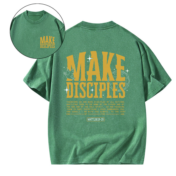 Make Disciple Christian Washed T-Shirt