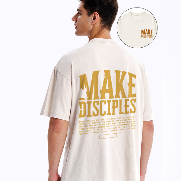 Make Disciple Christian Washed T-Shirt