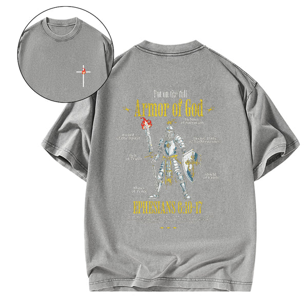 Put On The Full Christian Washed T-Shirt