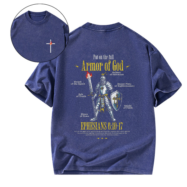 Put On The Full Christian Washed T-Shirt