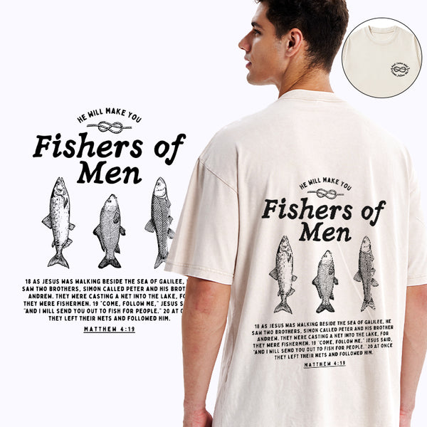 GC-WTSA0685 Fishers Of Men Christian Washed T-Shirt