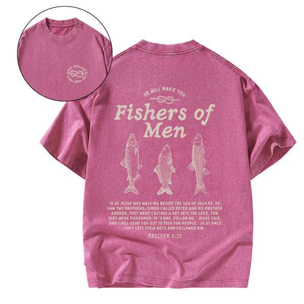 GC-WTSA0685 Fishers Of Men Christian Washed T-Shirt