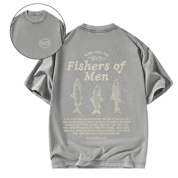 GC-WTSA0685 Fishers Of Men Christian Washed T-Shirt