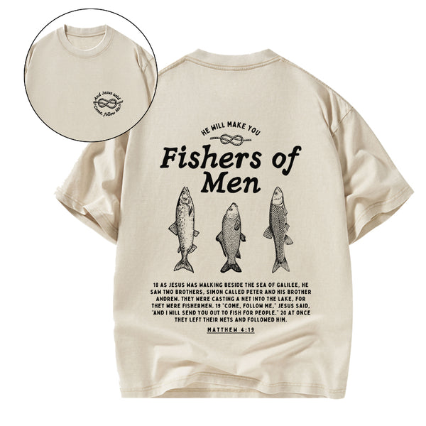GC-WTSA0685 Fishers Of Men Christian Washed T-Shirt