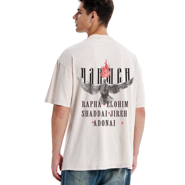 GC-WTSA0702 Yahweh Christian Washed T-Shirt