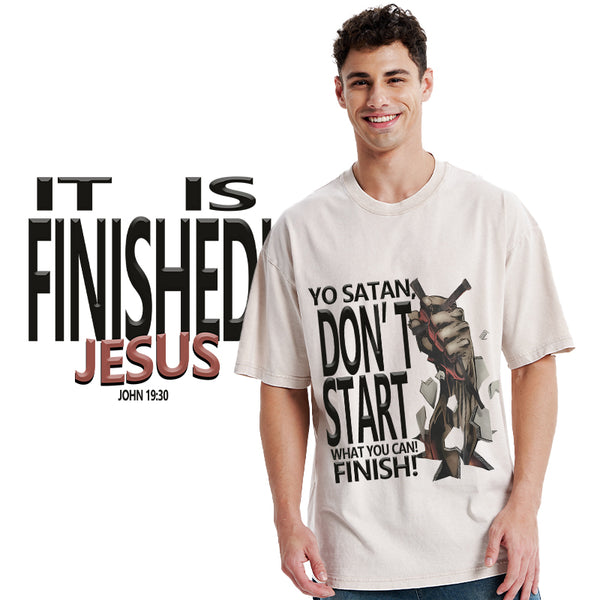 It Is Finished Christian Washed T-Shirt
