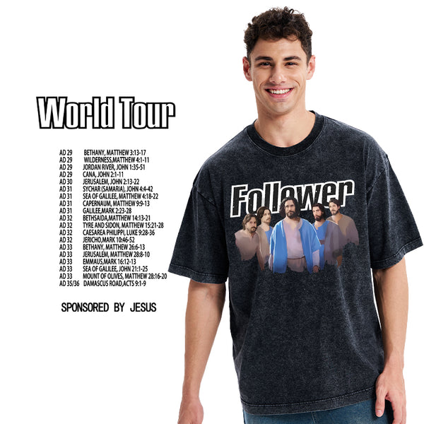 Follower Christian Washed T-Shirt