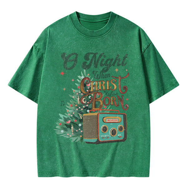GC-WTSA0760 One Night Christian Washed T-Shirt