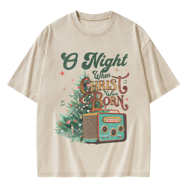GC-WTSA0760 One Night Christian Washed T-Shirt