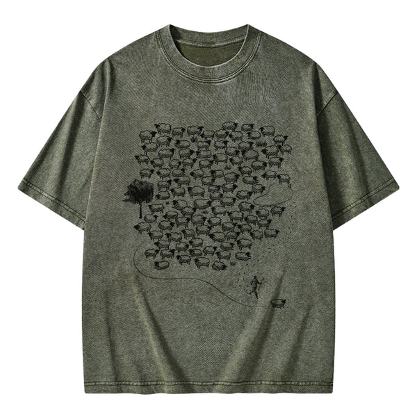 Sheep Christian Washed T-Shirt