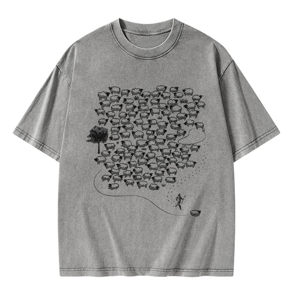 Sheep Christian Washed T-Shirt
