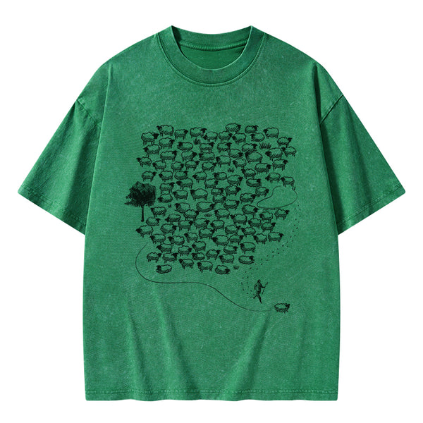 Sheep Christian Washed T-Shirt