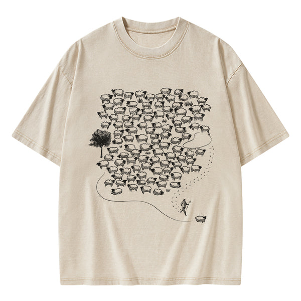 Sheep Christian Washed T-Shirt