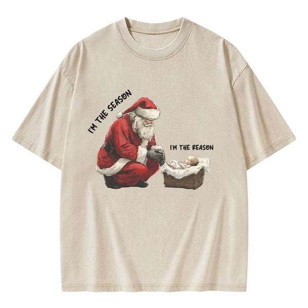 GC-WTSA0799 I Am The Reason Christian Washed T-Shirt