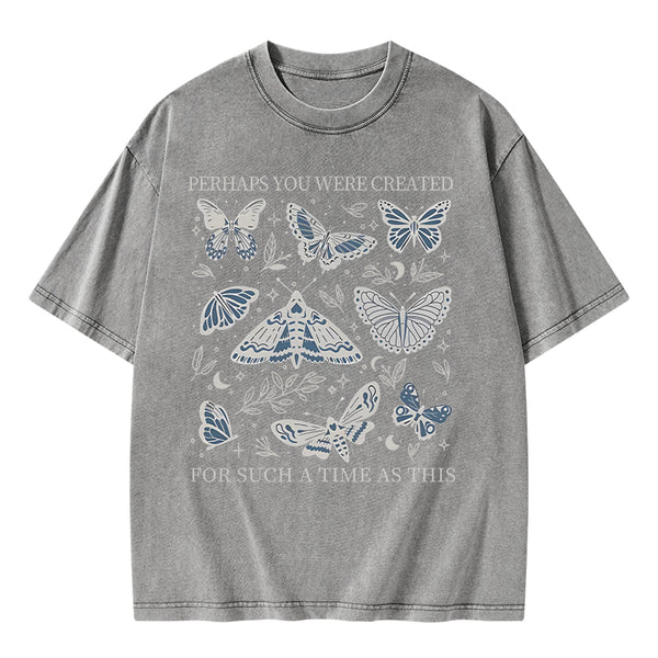 GC-WTSA0827 Perhaps You Were Created Christian Washed T-Shirt