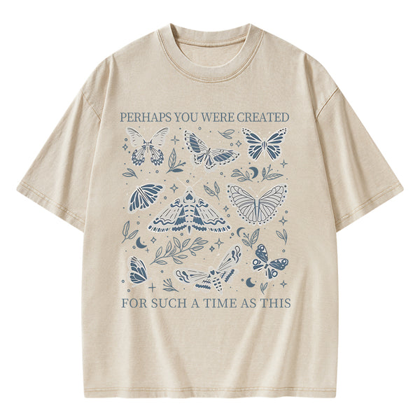 GC-WTSA0827 Perhaps You Were Created Christian Washed T-Shirt